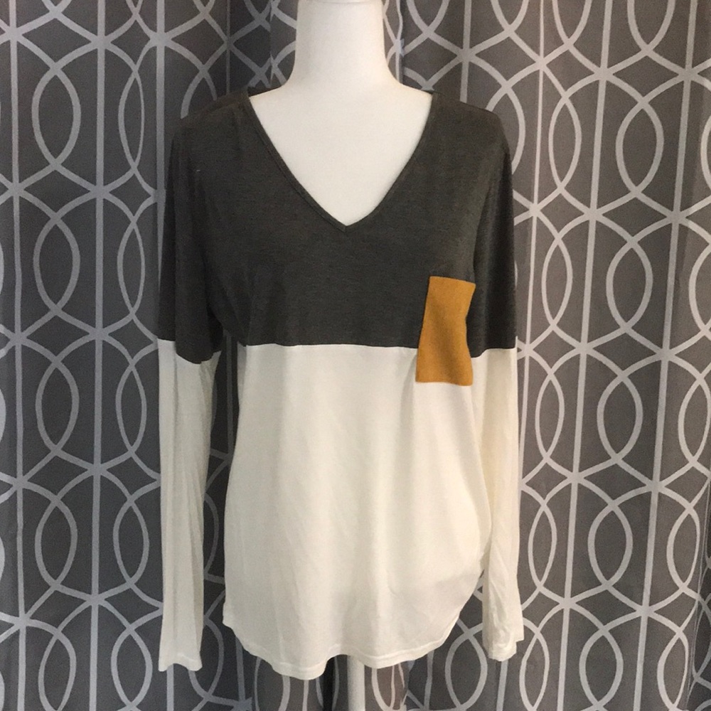 Pixley Grey & White Too with Mustard Detailing